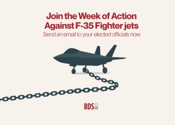 Bds, settimana di azione contro i caccia F-35