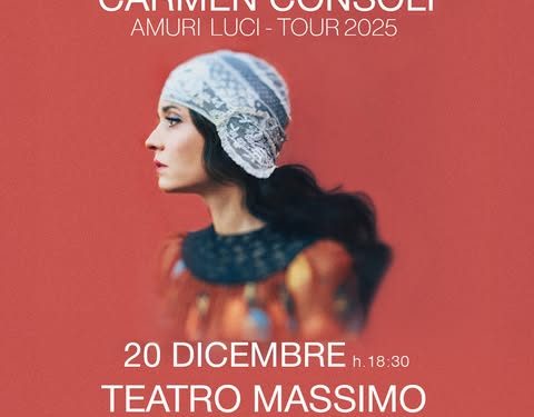 Grande successo per le date di Carmen Consoli a Cagliari: aggiunta la terza serata