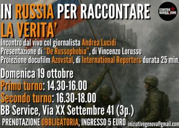 International Reporters a Genova per raccontare l’altra Russia