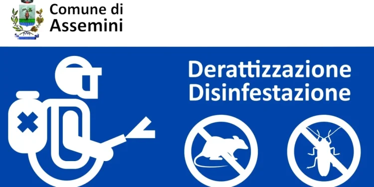 Assemini, interventi di Deblatizzazione e Deratizzazione 7 – 10 – 11 – 14 Novembre