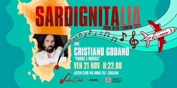 Cristiano Godano a Cagliari con lo spettacolo “Parole e Musica”: appuntamento al Jester Club