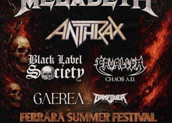 Megadeth: una data al Ferrara Summer Festival 2026 con Anthrax e molti altri