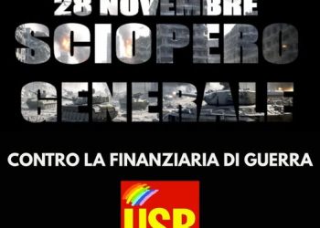 Usb proclama lo sciopero generale contro la finanziaria di guerra il 28 novembre
