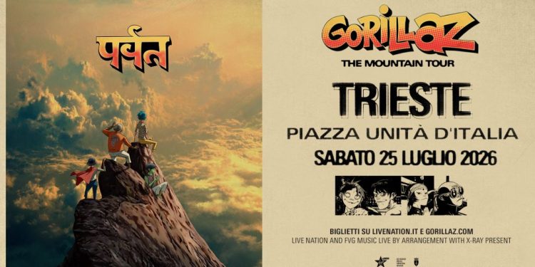 Gorillaz, unica data a Trieste per i 25 anni del gruppo