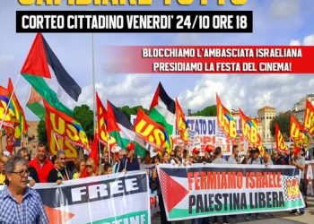“Blocchiamo tutto per la Palestina”, manifestazione a Roma