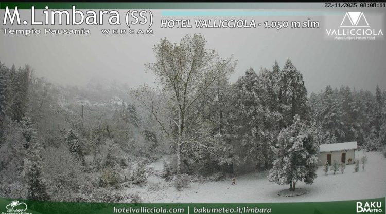 Copiosa nevicata in Sardegna, 50cm sulle cime del Gennargentu e 20 nei paesi
