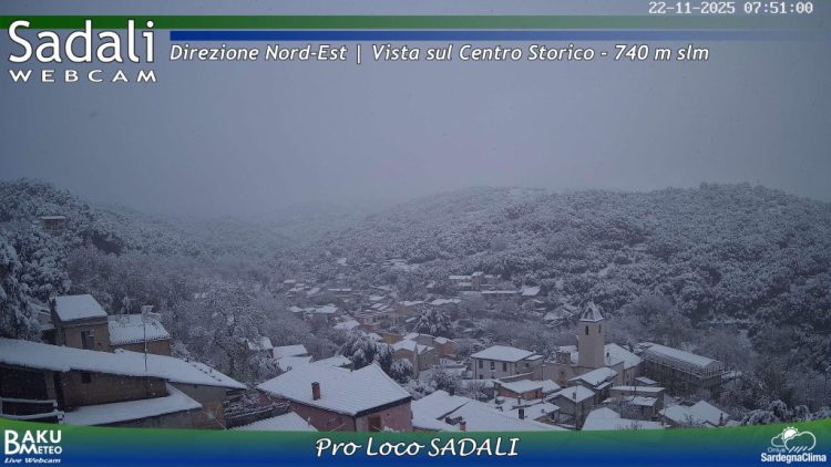 Copiosa nevicata in Sardegna, 50cm sulle cime del Gennargentu e 20 nei paesi