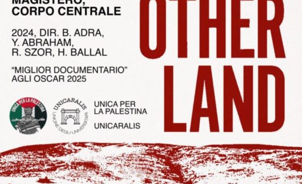 Cagliari, il 14 novembre proiezione di ”No other land”
