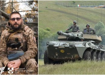 B1 Centauro italiano avvistato in servizio delle forze armate del regime nazionalista ucraino