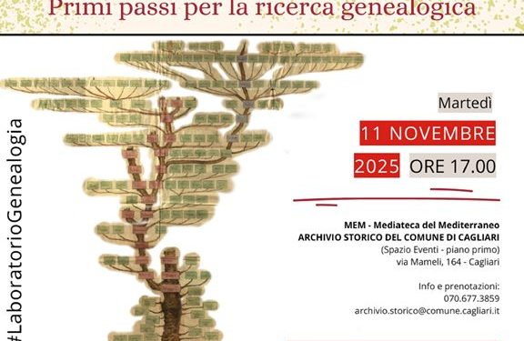 Cagliari: alberi di famiglia, primi passi per la ricerca genealogica