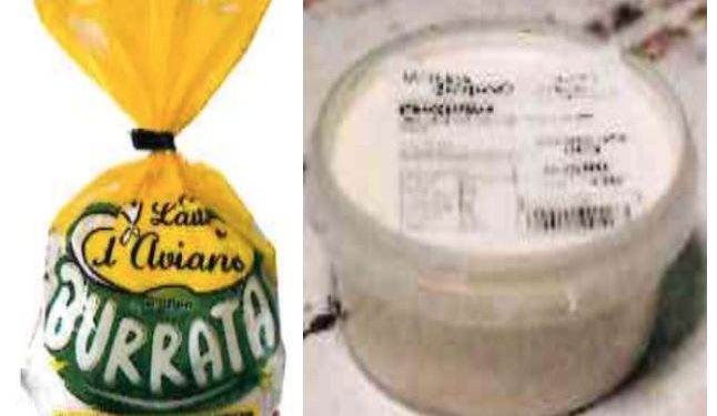 Richiamate dal Ministero della Salute burrata e stracciatella