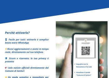 Attivo il nuovo canale di comunicazione WhatsApp “Comune di Sanluri”