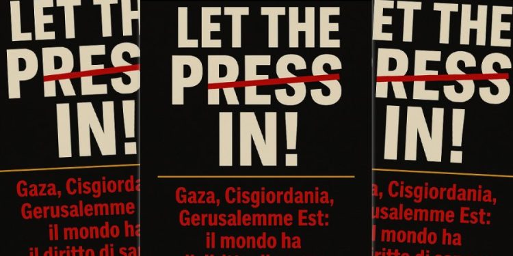 ‘La stampa estera entri a Gaza!’, il 12 novembre conferenza stampa a Roma