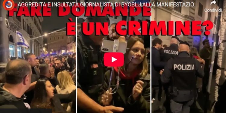 Roma. Manifestanti filosionisti aggrediscono una giornalista