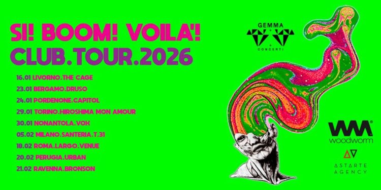 Sì! Boom! Voilà!, il primo album del nuovo progetto con Roberta Sammarelli uscirà a gennaio