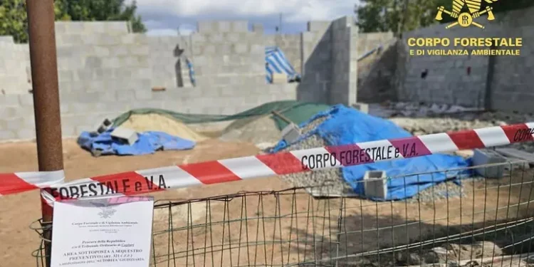 Una casa in costruzione sequestrata nel parco di Molentargius