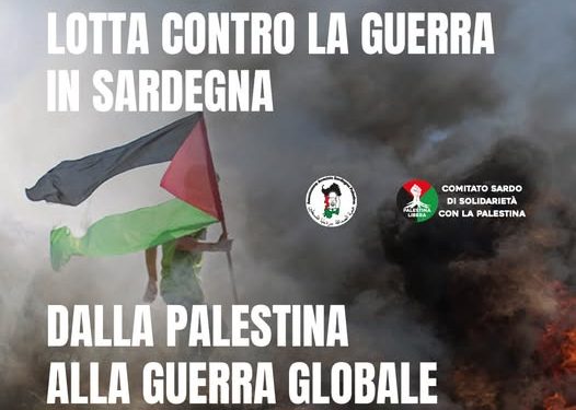 Palestina, il 23 novembre a Bauladu assemblea regionale contro la guerra