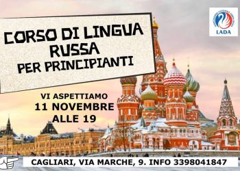 Corso di Russo a Cagliari, appuntamento l’11 novembre