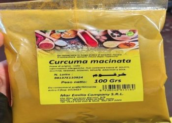 Curcuma richiamata dal Ministero della Salute
