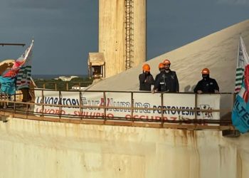 Lavoratori sulla silos, solidarietà della Cgil che lancia appello al Ministro Piantedosi