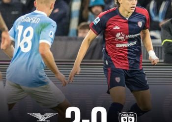 Serie A, la Lazio batte il Cagliari 2-0