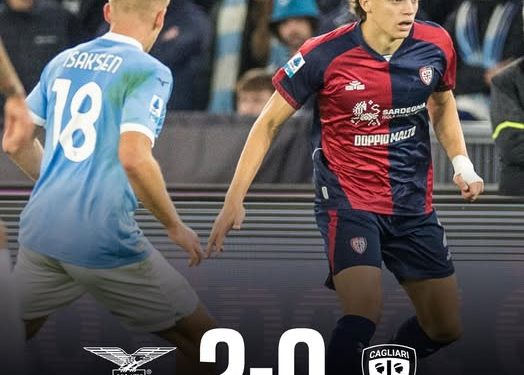 Serie A, la Lazio batte il Cagliari 2-0