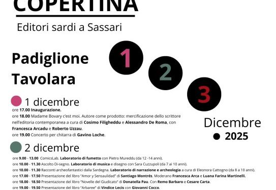 A Sassari 3 giorni dedicati all’editoria sarda