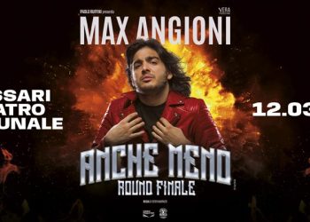 Max Angioni al Teatro Comunale di Sassari il 12 marzo 2026 con “Anche meno”