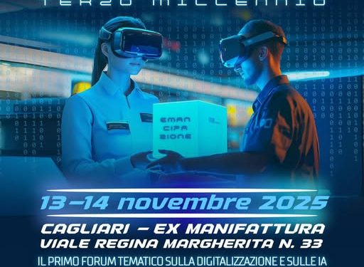 “Mondo Digitale Terzo Millennio”, Il primo forum sulla digitalizzazione e l’intelligenza Artificiale a Cagliari
