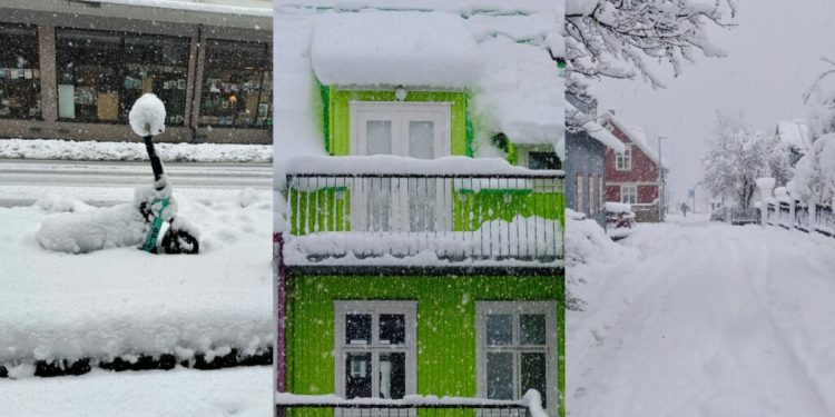 Islanda, Reykjavík in tilt per la prima nevicata invernale: “Mai vista così tanta neve in ottobre”
