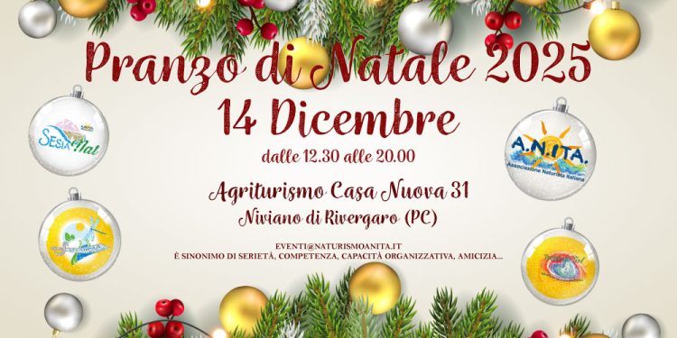 Pranzo di Natale naturista, il 14 dicembre a Niviano di Rivergaro (PC)