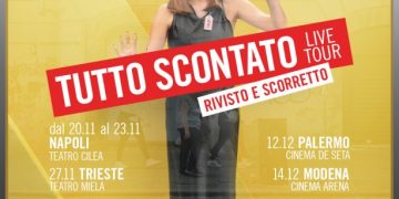Aurora Leone in tour con lo spettacolo “Tutto scontato – Rivisto e scorretto”