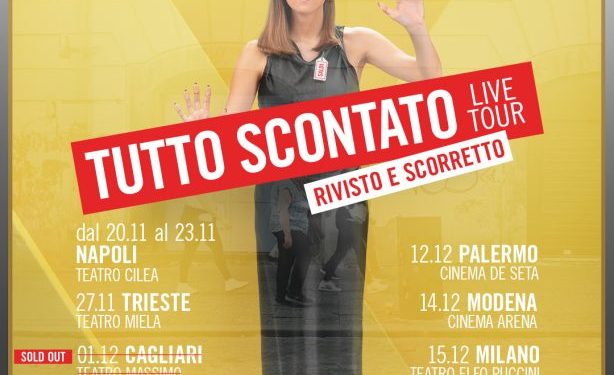 Aurora Leone in tour con lo spettacolo “Tutto scontato –  Rivisto e scorretto”