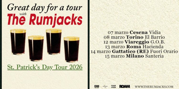 The Rumjacks di ritorno in Italia nel 2026