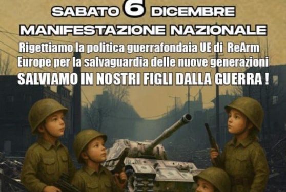 No riarmo, il 6 dicembre manifestazione a Cagliari