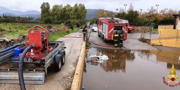 Maltempo nel Nuorese, allagamenti e strade chiuse