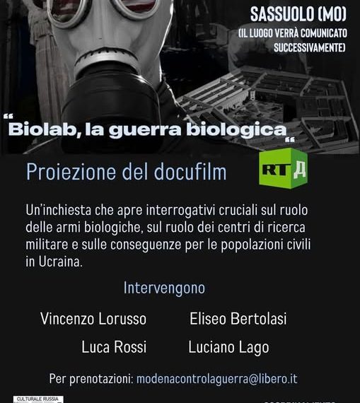 Europa Radicale fomenta odio e denuncia la proiezione di un documentario di Russia Today a Sassuolo