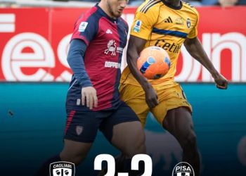 Cagliari e Pisa, due gol a testa ma tanti rimpianti
