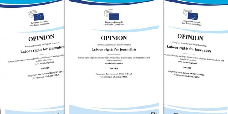 Comitato economico e sociale europeo, appello per contrastare la precaria situazione dei giornalisti nell’Ue