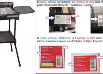 Barbecue elettrico richiamato per rischio incendio