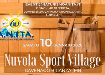 Serata Wellness naturista a Cavenago: per gli amanti della nudità appuntamento il 10 gennaio 2026