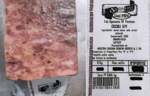 Presenza di Listeria: richiamato un lotto di ciccioli sottovuoto