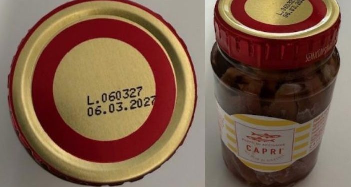 Filetti di acciughe richiamati per possibile presenza di istamina