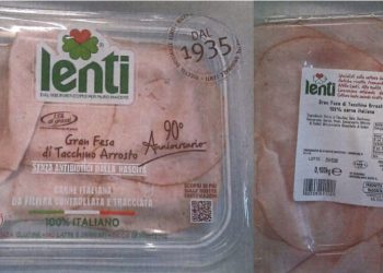 Rischio Listeria: richiamata fesa di tacchino arrosto