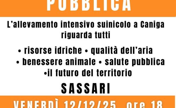 Sassari, assemblea pubblica contro allevamento di Caniga