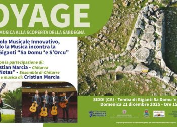 “Voyage”, domenica 21 dicembre a Siddi la Tomba dei Giganti si trasforma in palcoscenico per un omaggio in musica alla Sardegna