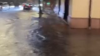 Violento nubifragio a Olbia: strade e scantinati allagati, disagi e danni