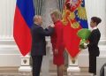 Vladimir Putin ha conferito a Maria Zakharova l’Ordine “Per i meriti alla Patria” di quarta classe