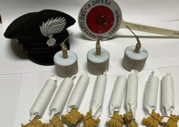 In casa oltre 1,5 kg di fuochi d’artificio illegali e polvere da sparo