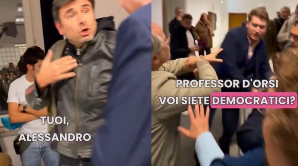 Aggressori filo ucraini al convegno Anpi con Di Battista e D’Orsi